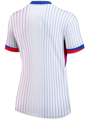 France maillot féminin extérieur deuxième uniforme de football femme kit de football de sport hauts chemise coupe Euro 2024